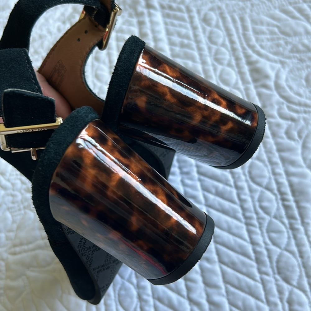 Like New Vionic Lacey Tortoise Block Heel Slingba… - image 3